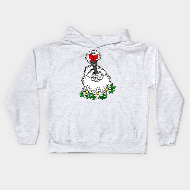 Silkie Showgirl Chicken Kids Hoodie by imphavok